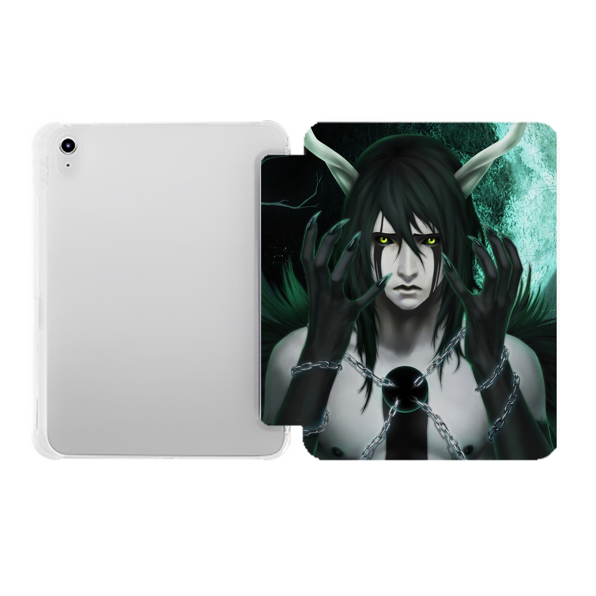 （画像用） ブリーチ BLEACH IPad ケース ペン収納付き 三つ折りスタンド PUレザー×シリコン 対応機種9.5/10.5/10.9インチ
